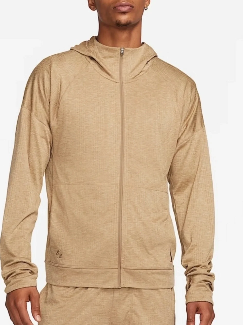 Nike Yoga Dri-FIT Two-Piece Loungewear Set Hoodie and Joggers – Sandalwood/Tan